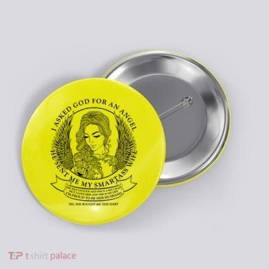 Tattoo Angel Wife Button