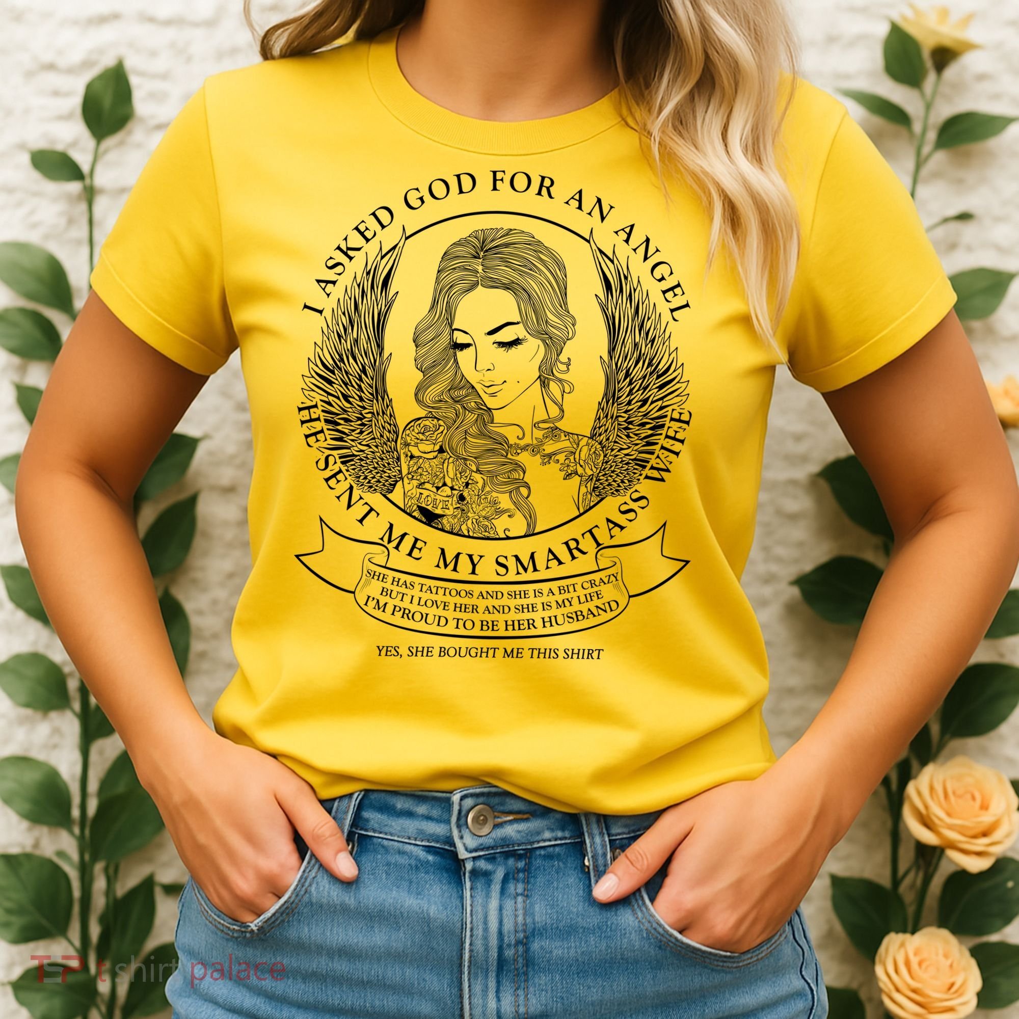 Tattoo Angel Wife Women's T-Shirt