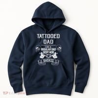 Tattooed Dad Like A Regular Dad Except More Of A Badass Hoodie thumb 0