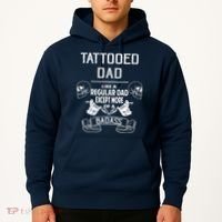 Tattooed Dad Like A Regular Dad Except More Of A Badass Hoodie thumb 2