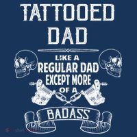Tattooed Dad Like A Regular Dad Except More Of A Badass Hoodie thumb 7