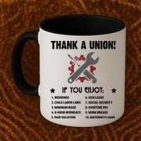Thank A Union! Coffee Mug thumb 2