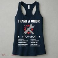 Thank A Union! Women's Tank Top thumb 3
