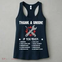 Thank A Union! Women's Tank Top thumb 3