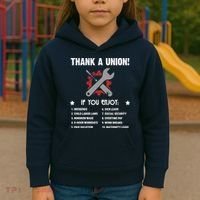 Thank A Union! Kids Hoodie thumb 3