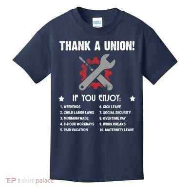 Thank A Union! Kids T-Shirt