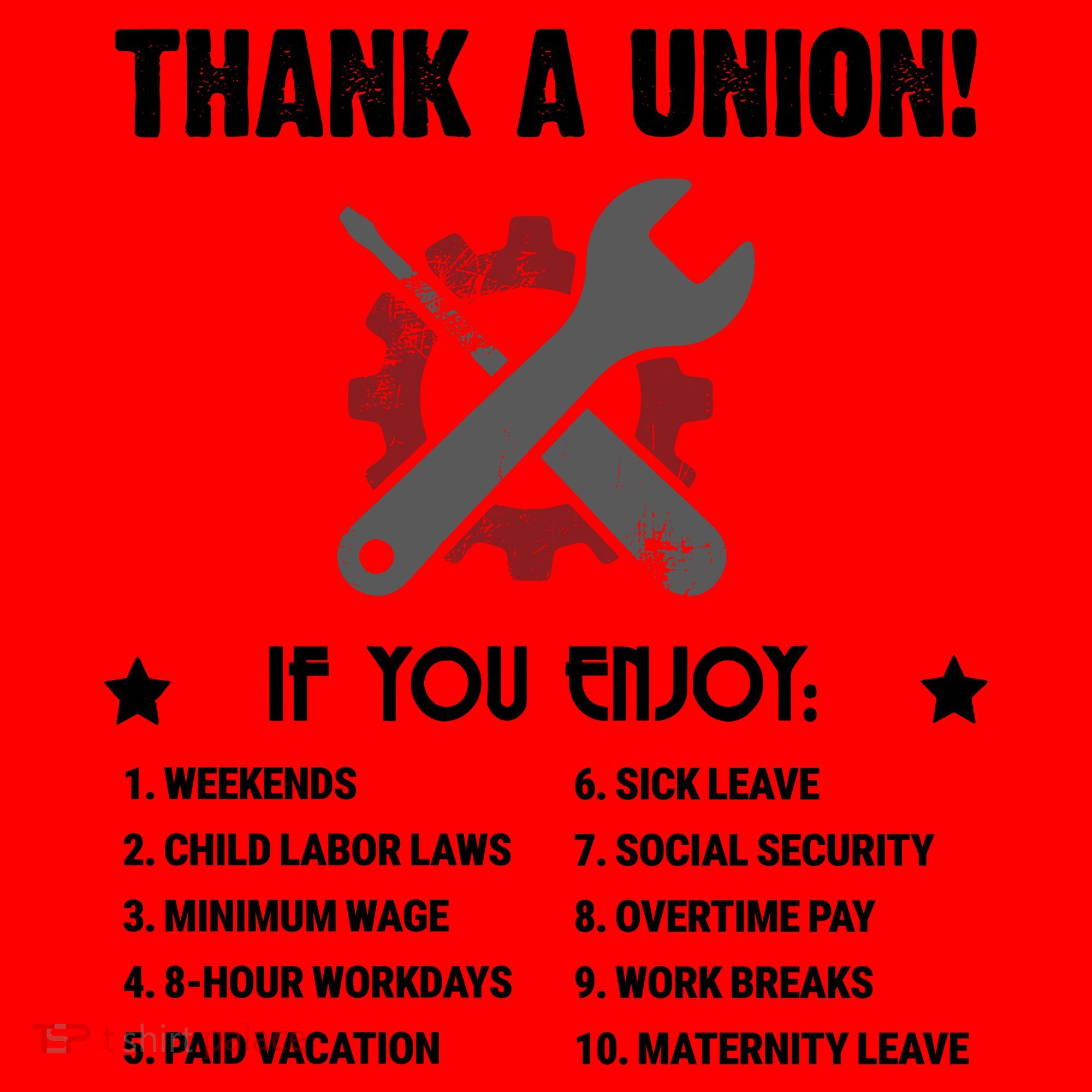 Thank A Union! Santa Hat