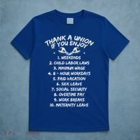 Thank A Union If You Enjoy Labor Day Proud Union Laborer Gift T-Shirt thumb 5