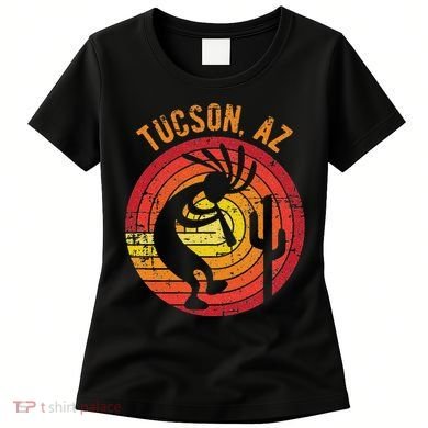 Tucson Arizona Usa Dancing Kokopelli Distressed Design Women's T-Shirt