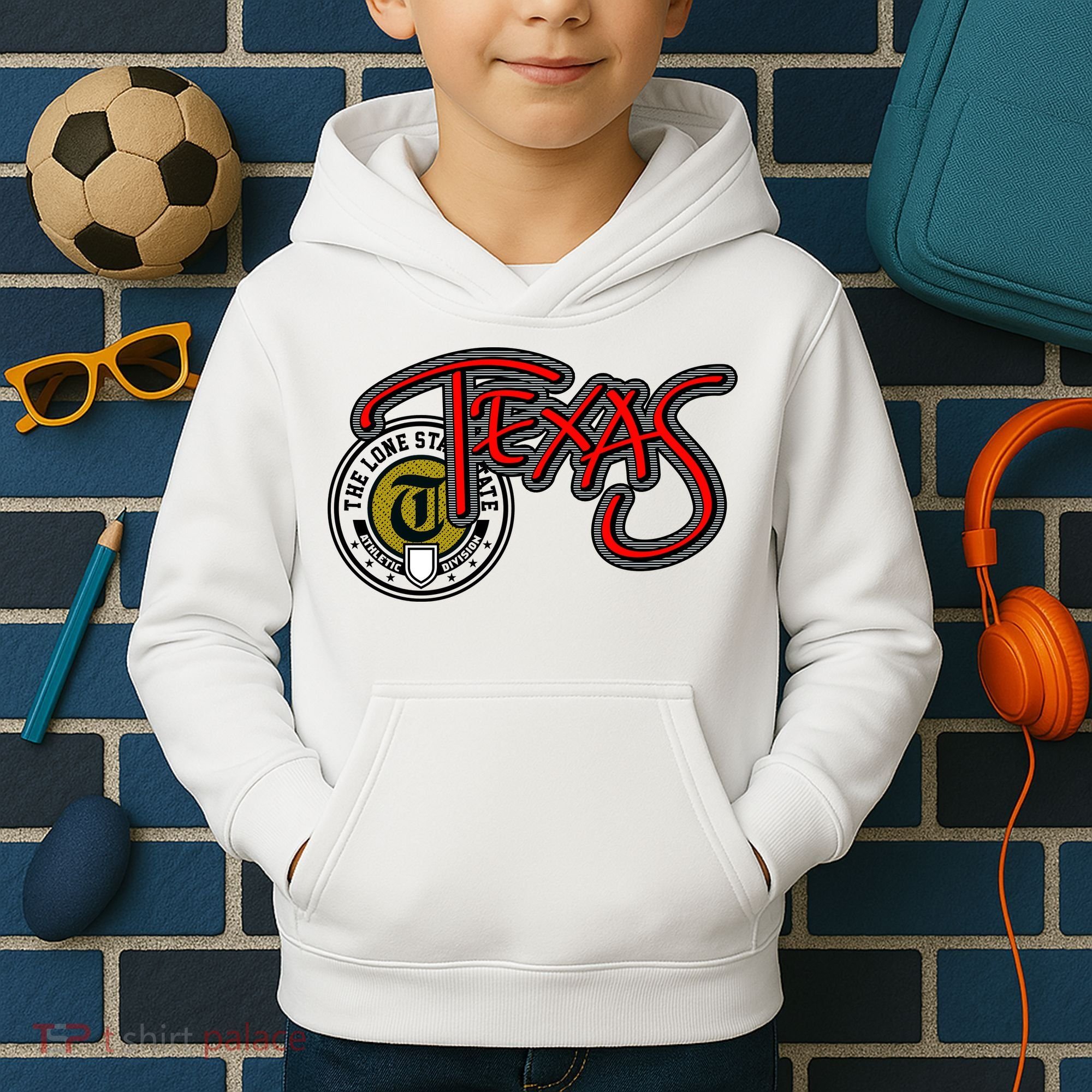 Texas Athletic Urban Logo Kids Hoodie