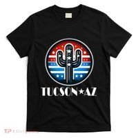 Tucson Az Usa Arizona Patriotic Cactus T-Shirt thumb 0