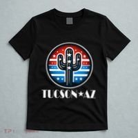 Tucson Az Usa Arizona Patriotic Cactus T-Shirt thumb 5