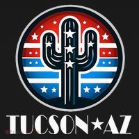 Tucson Az Usa Arizona Patriotic Cactus Women's Tank Top thumb 5