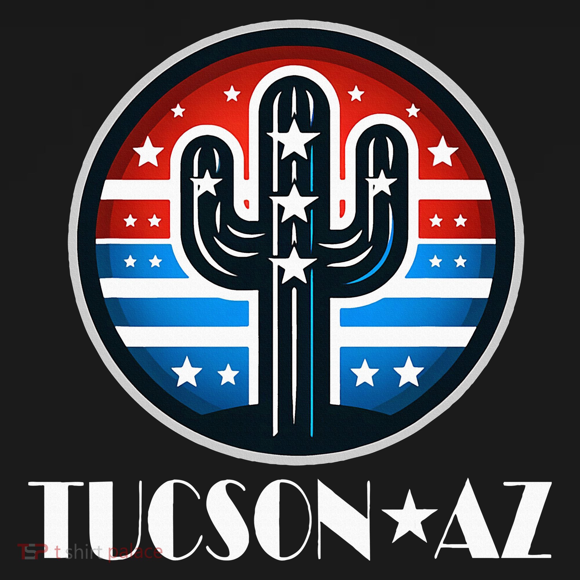 Tucson Az Usa Arizona Patriotic Cactus Women's Tank Top