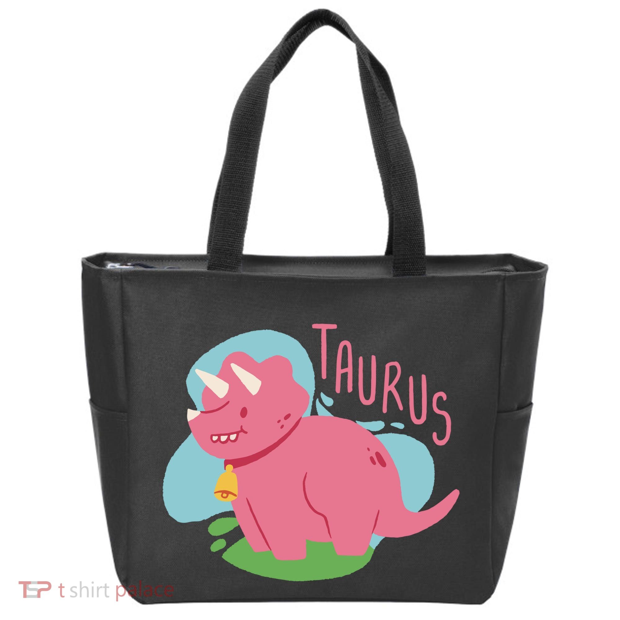 Taurus Dinosaur Tote Bag