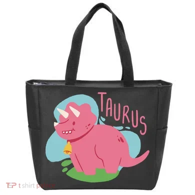 Taurus Dinosaur Tote Bag
