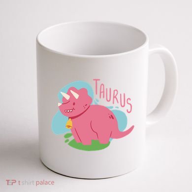 Taurus Dinosaur Coffee Mug back