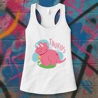 Taurus Dinosaur Women's Tank Top thumb 3