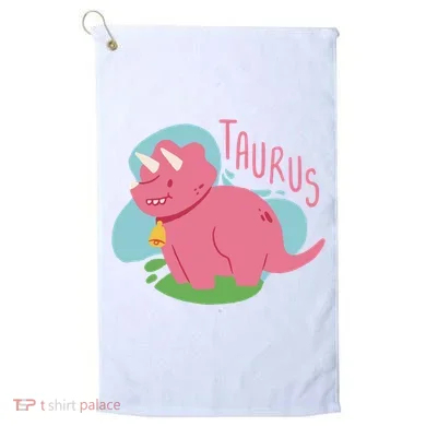 Taurus Dinosaur Golf Towel