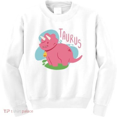 Taurus Dinosaur Kids Sweatshirt