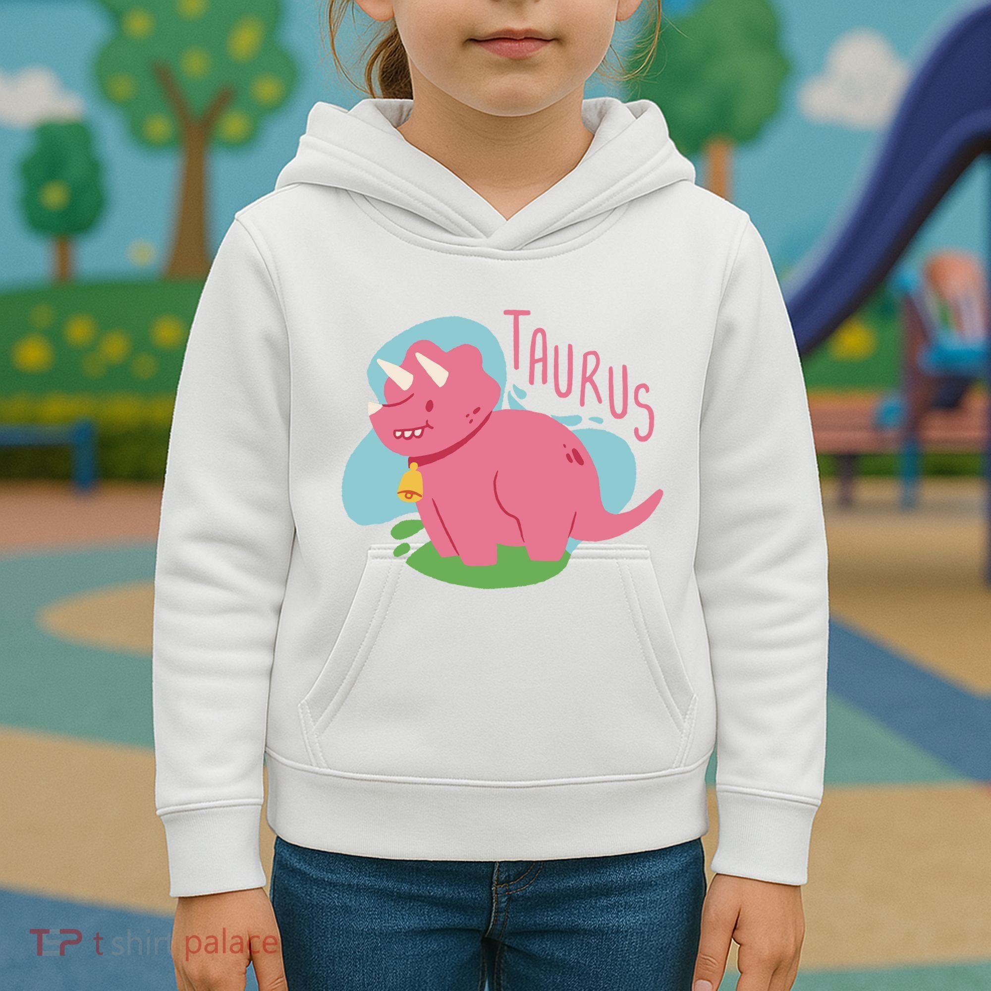 Taurus Dinosaur Kids Hoodie