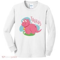 Taurus Dinosaur Kids Long Sleeve Shirt thumb 0