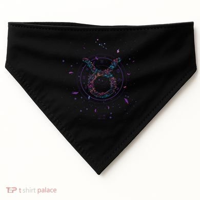 Taurus Floral Zodiac USA-Made Doggie Bandana