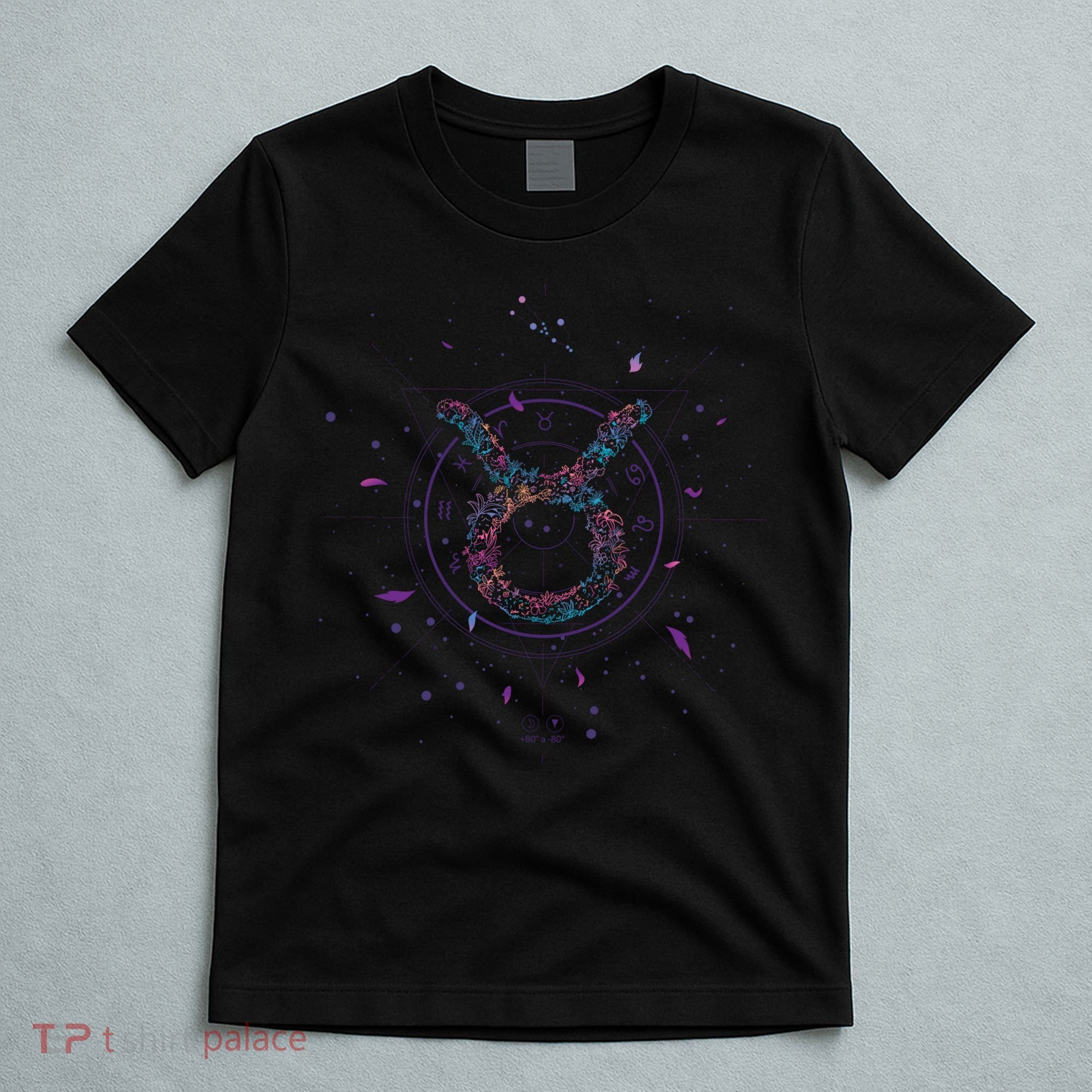 Taurus Floral Zodiac T-Shirt