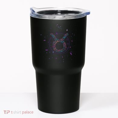 Taurus Floral Zodiac Tumbler