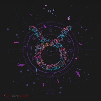 Taurus Floral Zodiac Mousepad