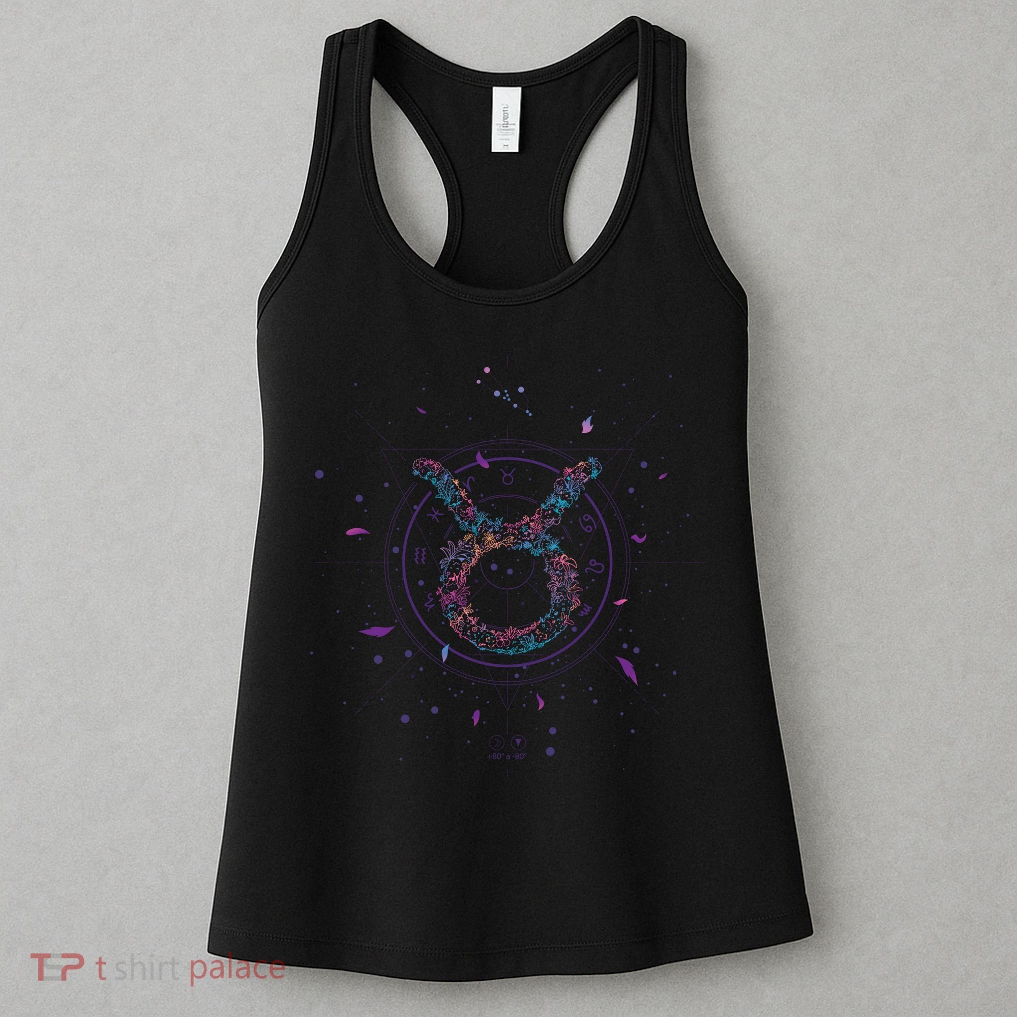Taurus Floral Zodiac Women's Tank Top