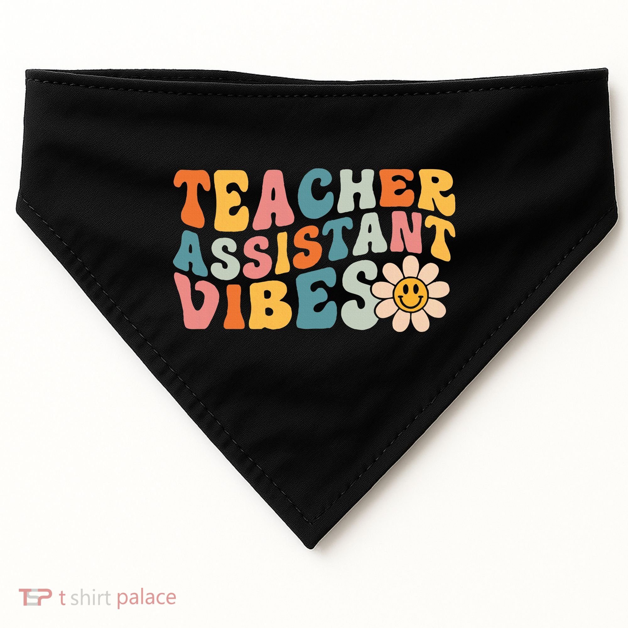 Teacher Assistant Vibes School Teacher Assistant USA-Made Doggie Bandana