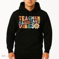 Teacher Assistant Vibes School Teacher Assistant Hoodie thumb 2