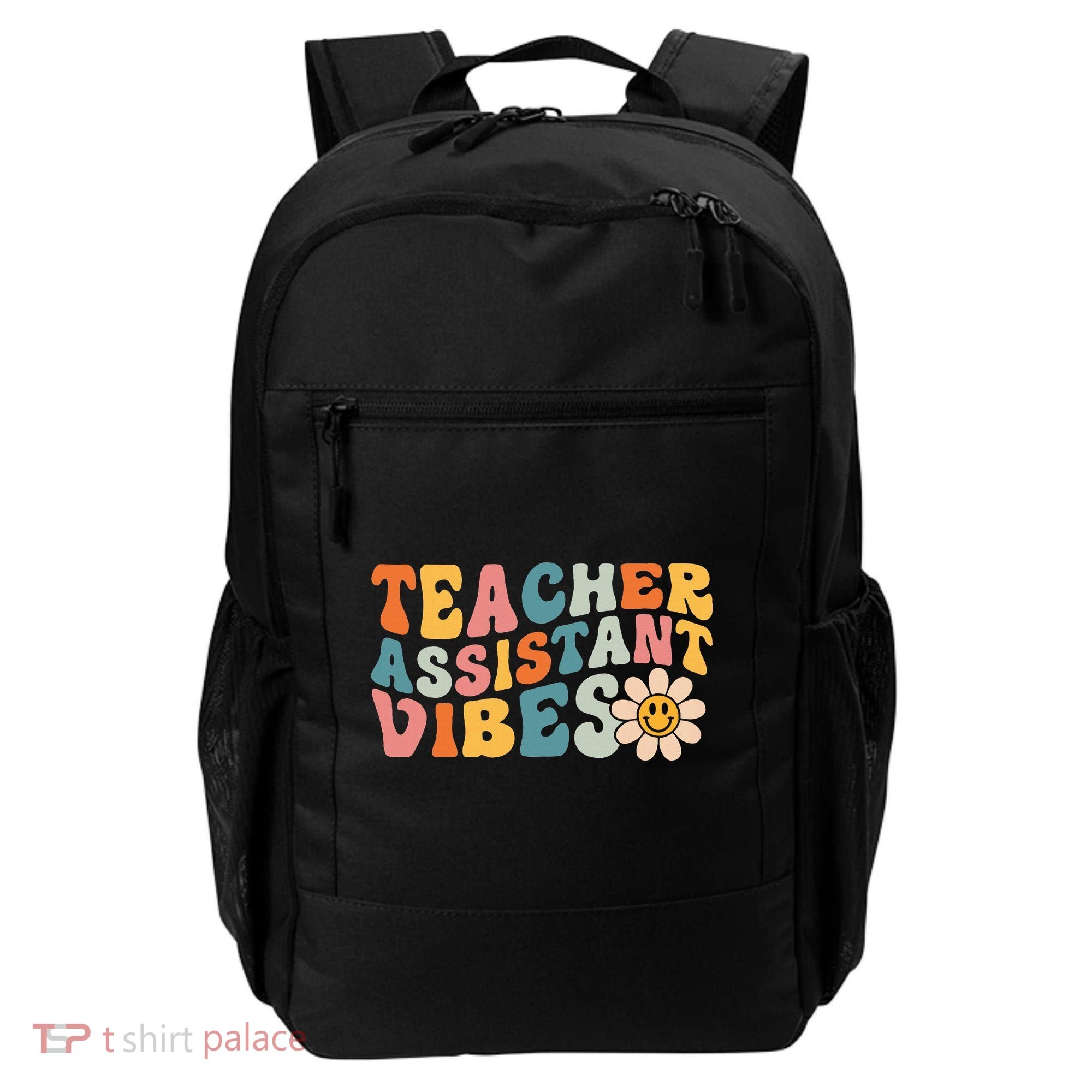 Teacher Assistant Vibes School Teacher Assistant Backpack