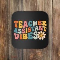 Teacher Assistant Vibes School Teacher Assistant Coaster thumb 0