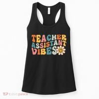 Teacher Assistant Vibes School Teacher Assistant Women's Tank Top thumb 0