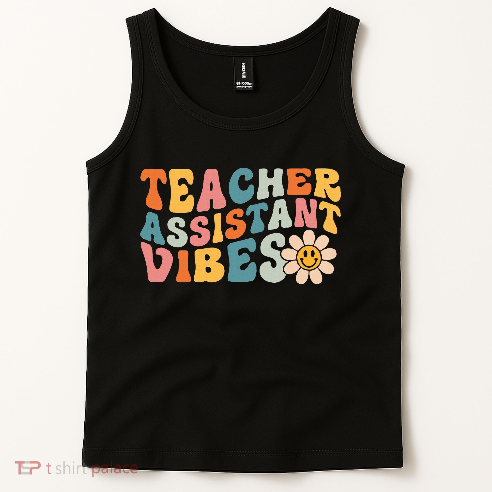 Teacher Assistant Vibes School Teacher Assistant Tank Top