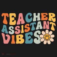 Teacher Assistant Vibes School Teacher Assistant Tank Top thumb 6