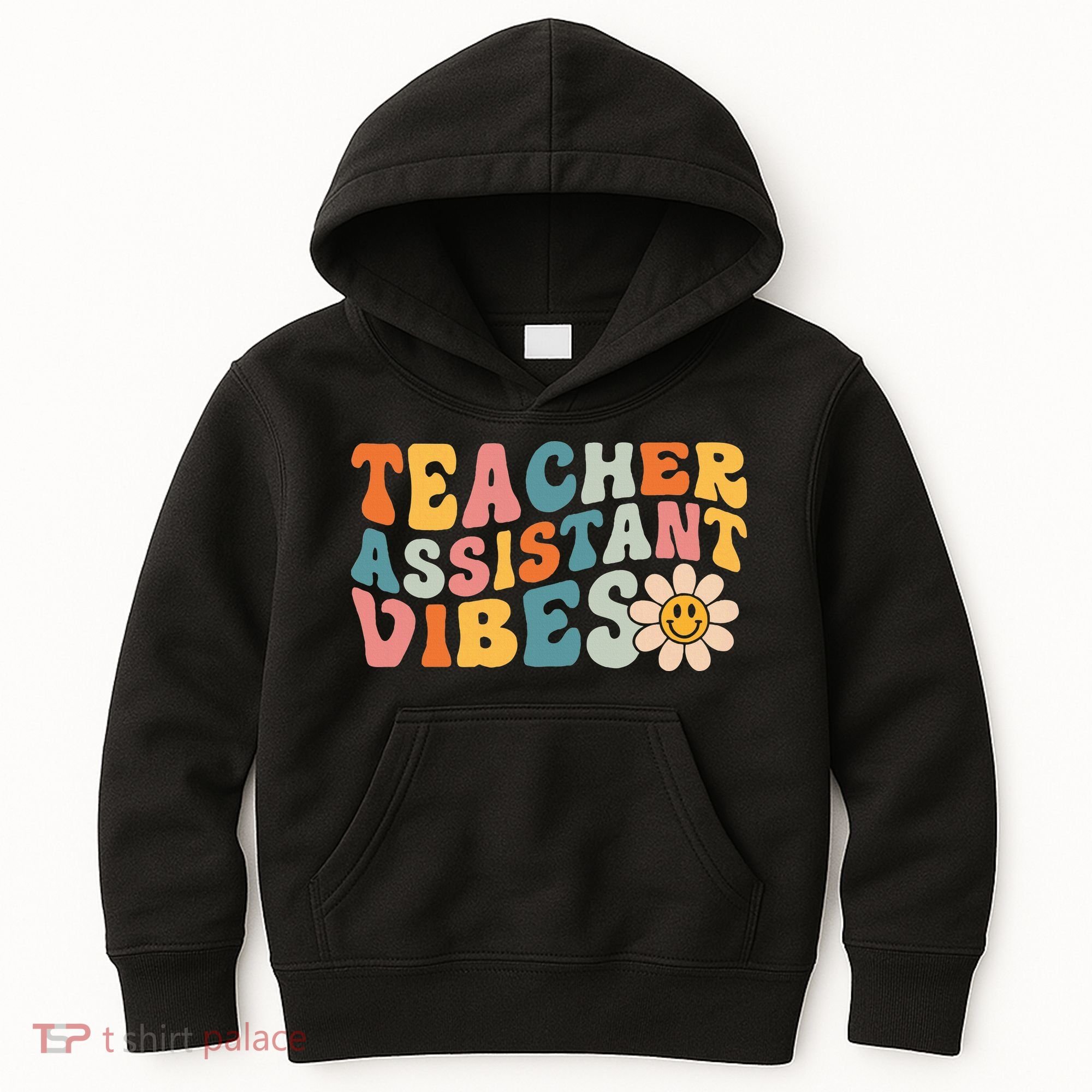 Teacher Assistant Vibes School Teacher Assistant Kids Hoodie