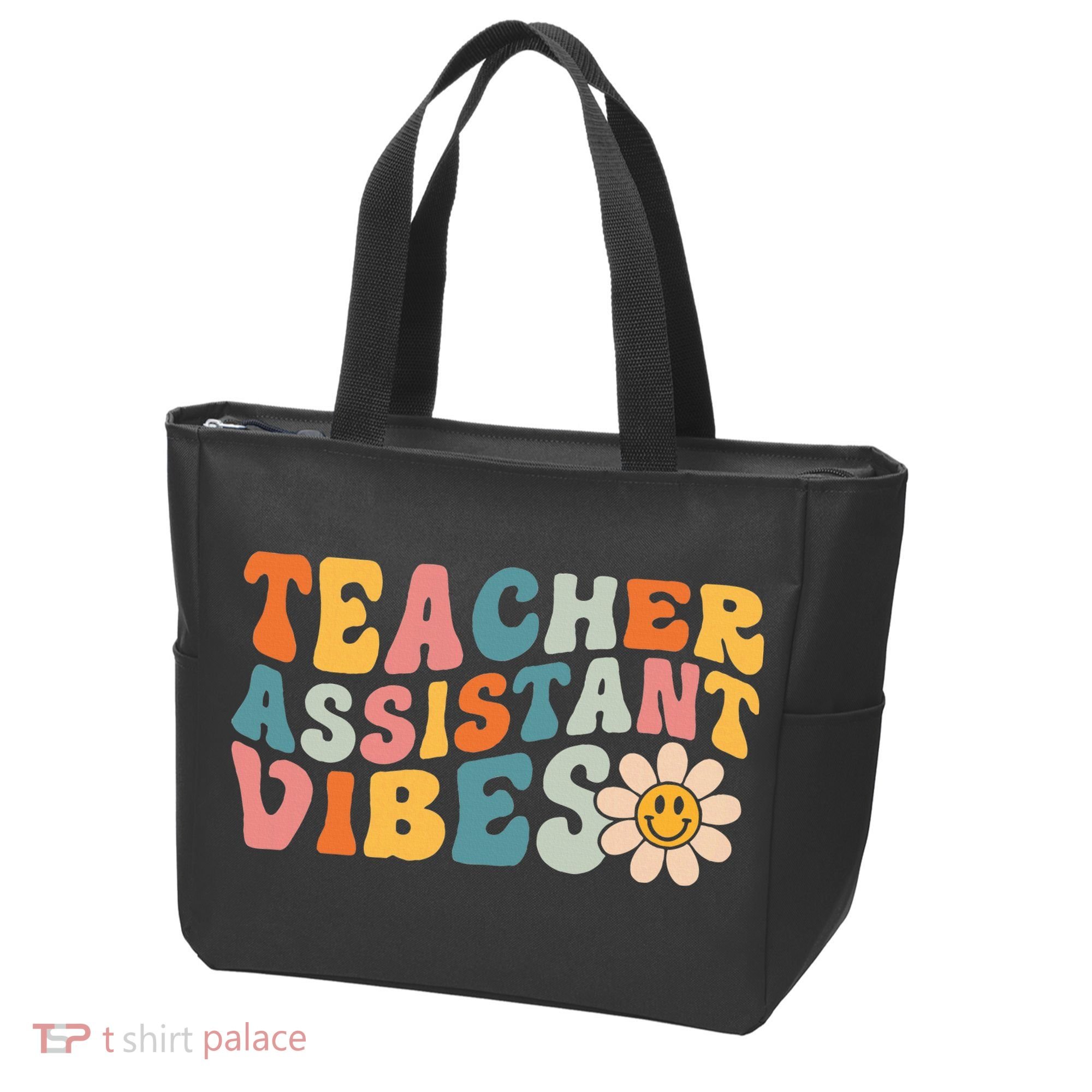 Teacher Assistant Vibes School Teacher Assistant Tote Bag