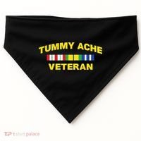 Tummy Ache Veteran USA-Made Doggie Bandana thumb 0