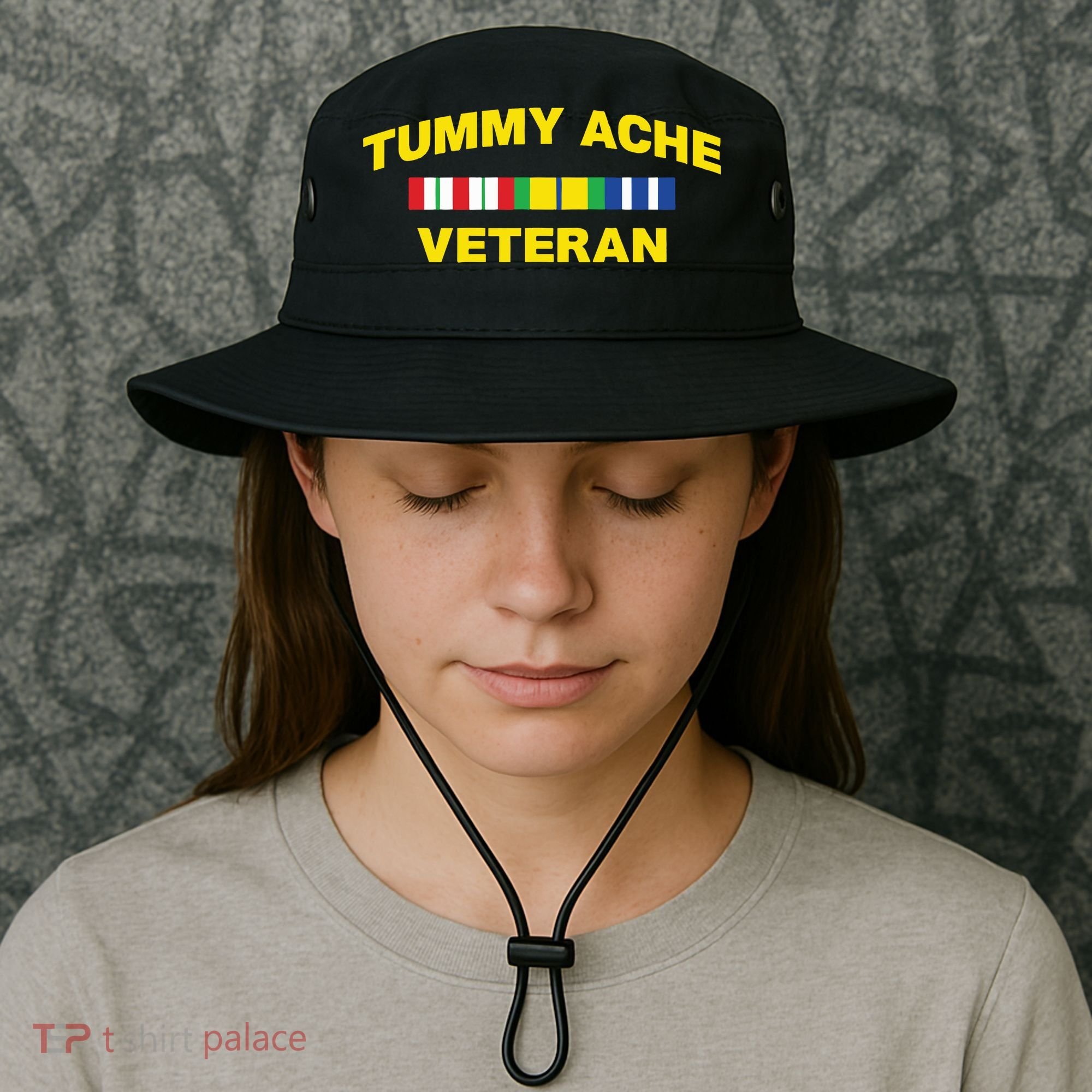 Tummy Ache Veteran Bucket Hat