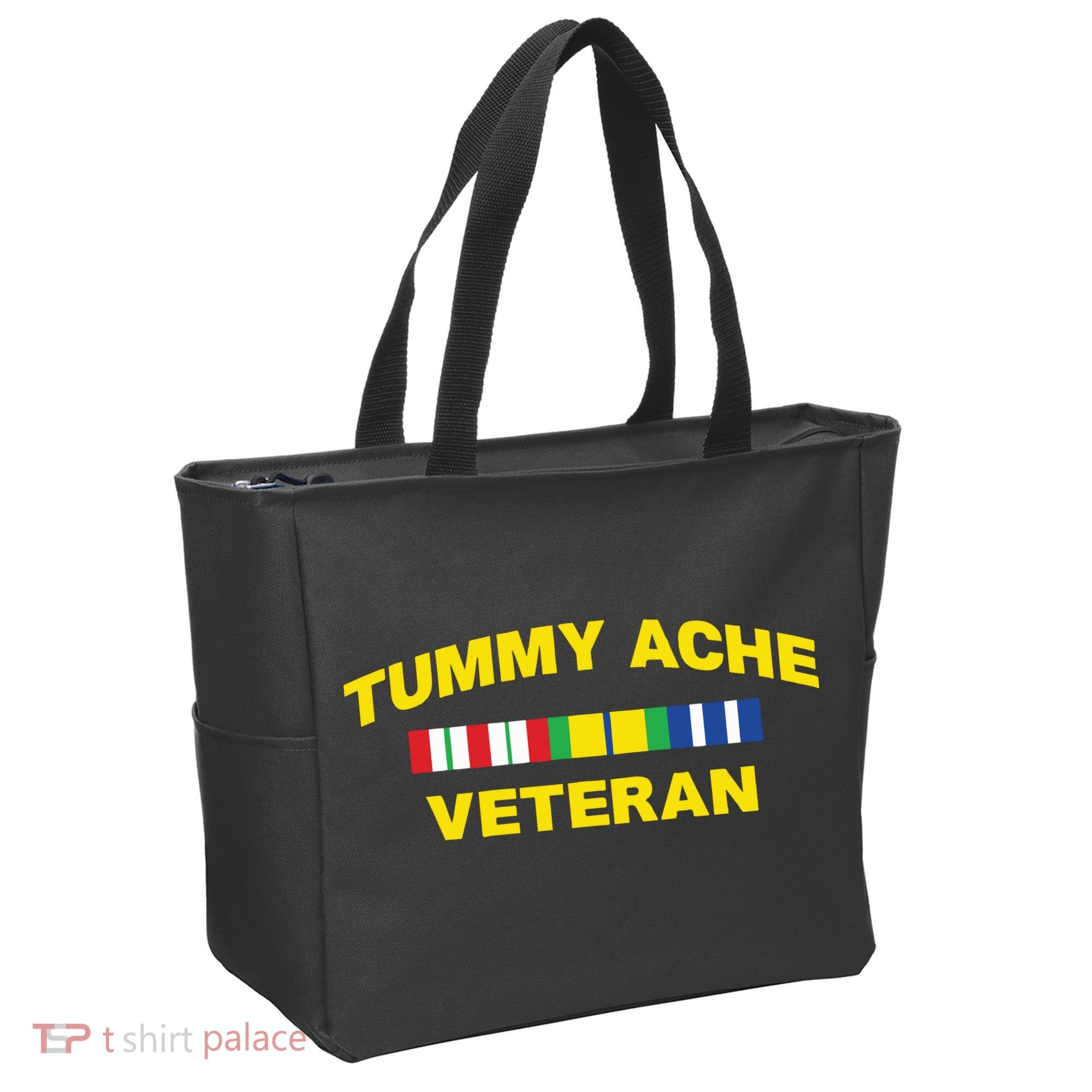 Tummy Ache Veteran Tote Bag