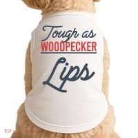 Tough As Woodpecker Lips Bird Animal Nature Doggie Tank thumb 0