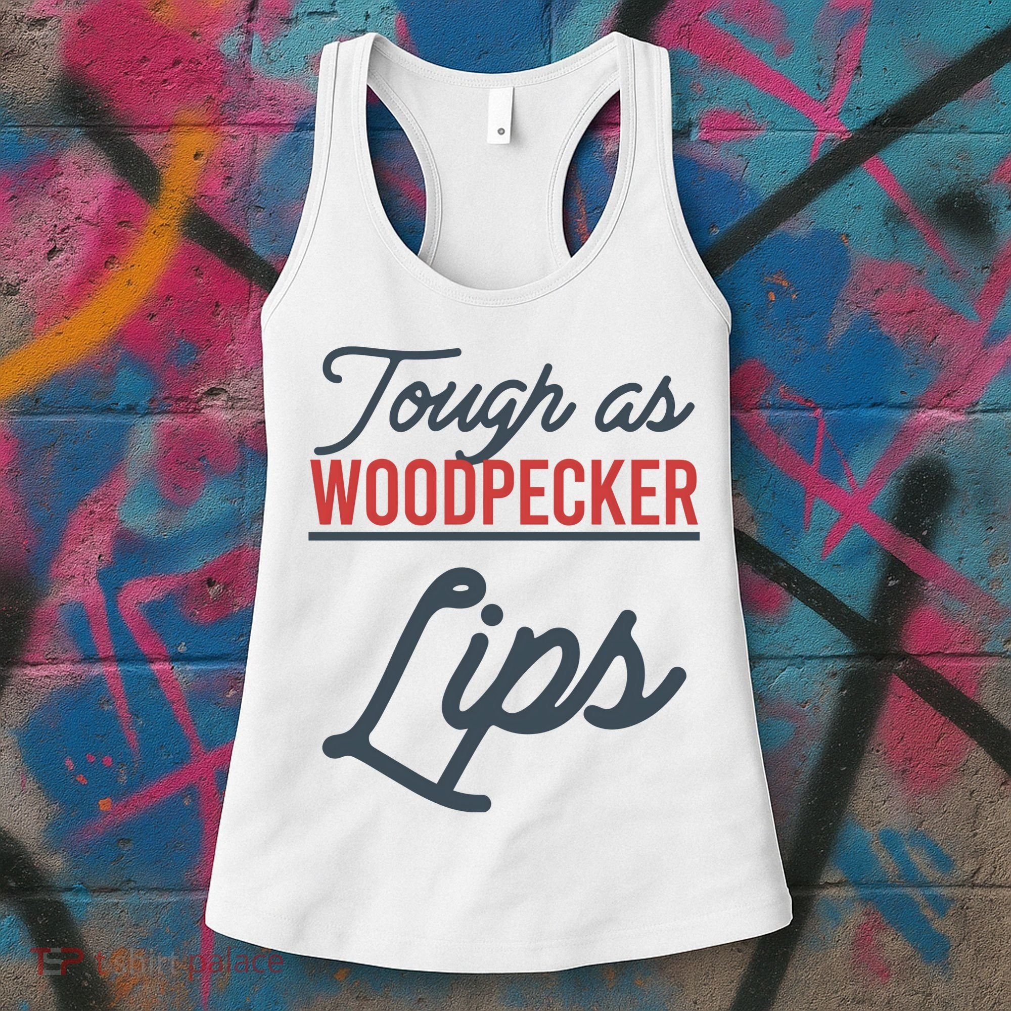 Tough As Woodpecker Lips Bird Animal Nature Women's Tank Top