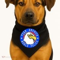 Team America World Police USA-Made Doggie Bandana thumb 1