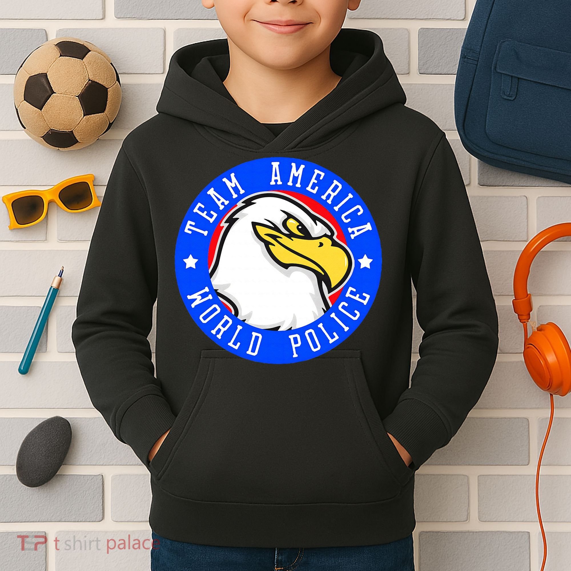 Team America World Police Kids Hoodie