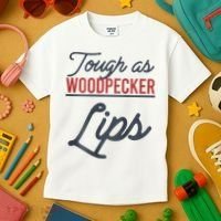 Tough As Woodpecker Lips Bird Animal Nature Kids T-Shirt thumb 3