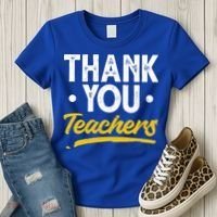 Teacher Appreciation Week Thank You Teachers Appreciation Gift Women's T-Shirt thumb 3