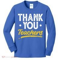 Teacher Appreciation Week Thank You Teachers Appreciation Gift Kids Long Sleeve Shirt thumb 0